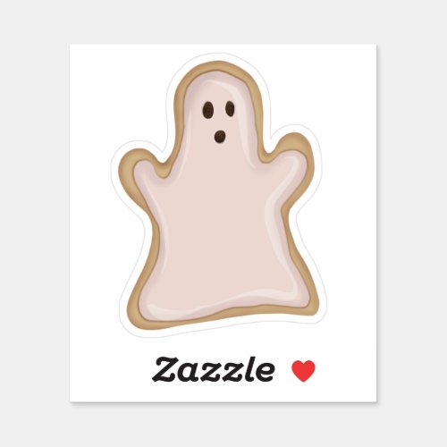 Ghost cookie sticker