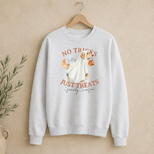 Ghost Costume Dog Golden Retriever Spooky Season Sweatshirt