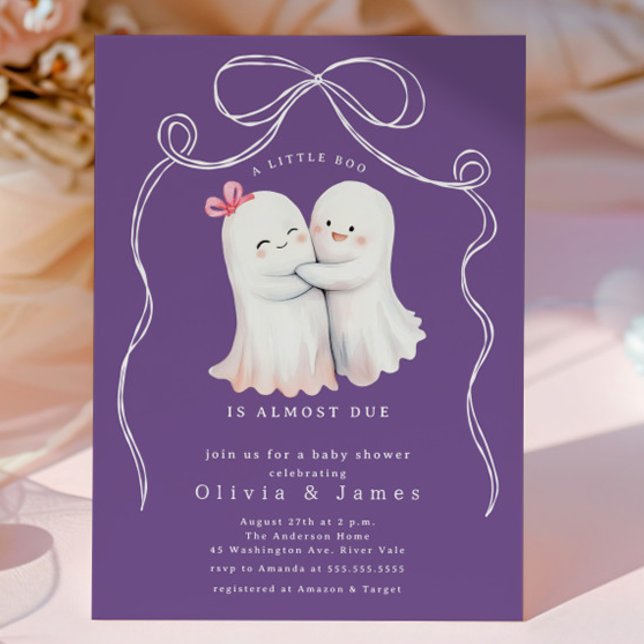 Ghost Couple Baby Shower Invitation (Creator Uploaded)