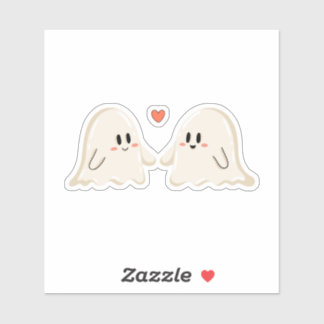 Ghost Couple in Love Sticker
