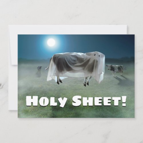 Ghost Cow Invitation