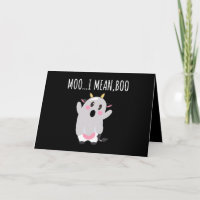 Ghost Cow Moo I Mean Boo Halloween Gift