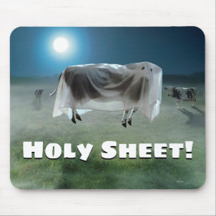 Ghost Cow Mouse Pad