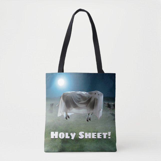 Ghost Cow Tote Bag (Front)