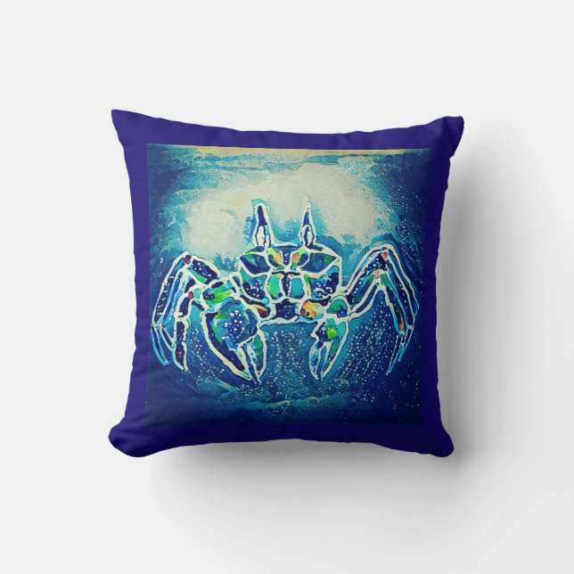 Ghost Crab 1 Throw Pillow (Front)