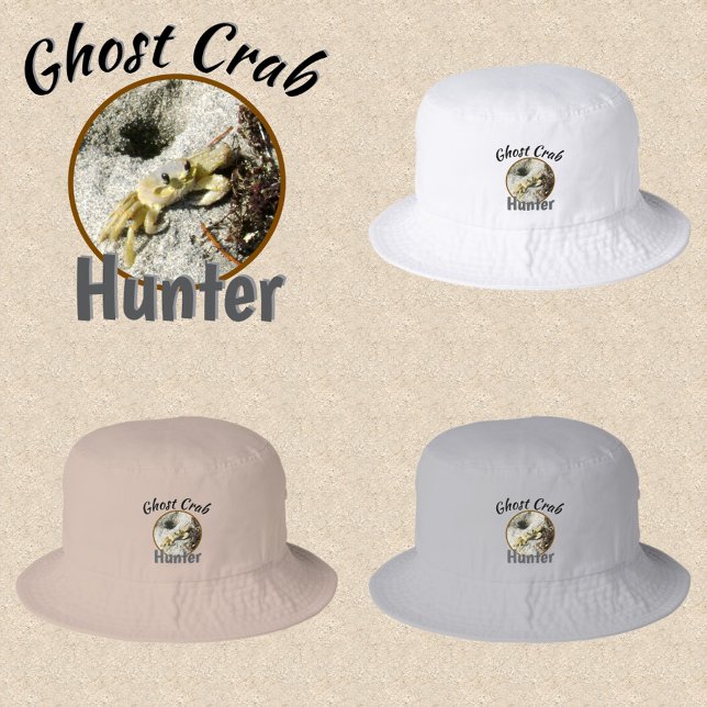 Ghost Crab Hunter Brachcombing Photographic Bucket Hat (Creator Uploaded)