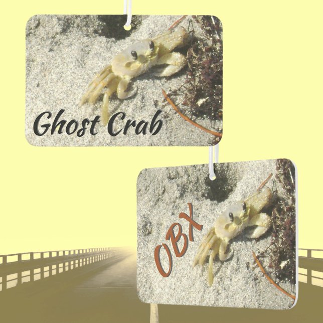 Ghost Crab OBX Outer Banks NC Photographic Air Freshener (Creator Uploaded)