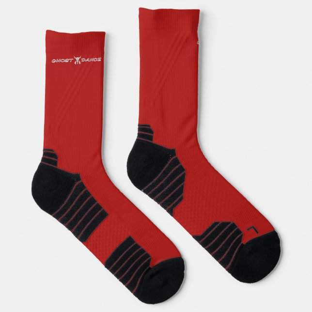 Ghost Dance red high performance socks (Right)