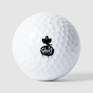 Ghost – Dark Horror Dripping Text Art Golf Balls