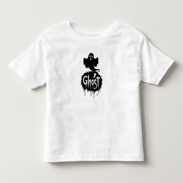 Ghost – Dark Horror Dripping Text Art Toddler T-shirt (Front)