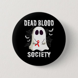 Ghost Dead Blood Society Blood Cancer Awareness Ha Button