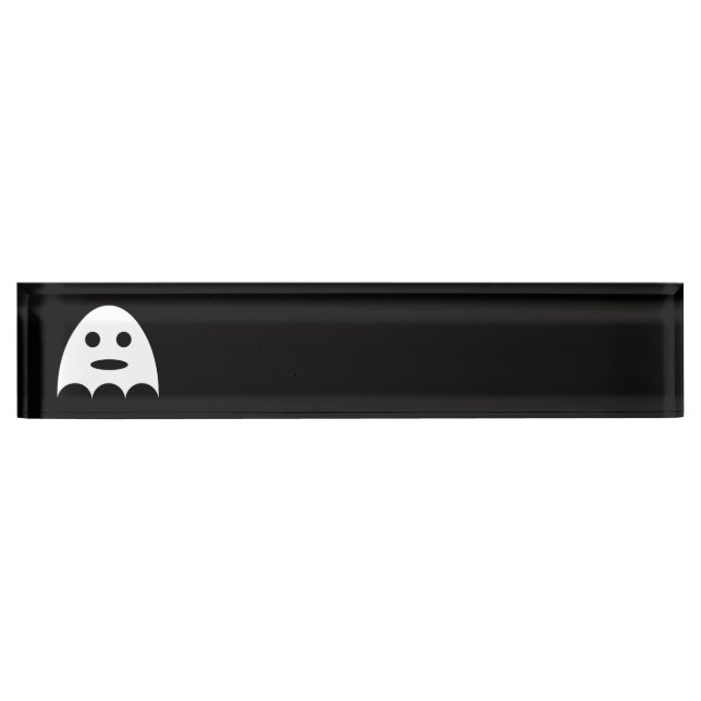 Ghost Desk Name Plate (Front)