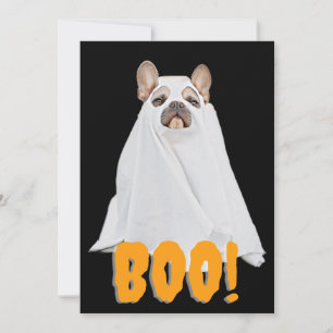 Ghost Dog - French Boo-dog Halloween Invite