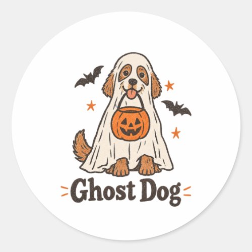 Ghost Dog Halloween Sticker | Halloween Dog Mom