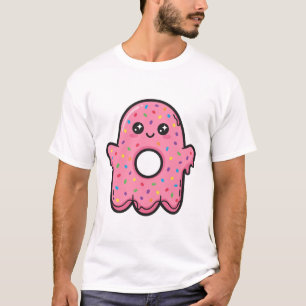 Ghost Donut Sprinkles Cute Halloween Art T-Shirt