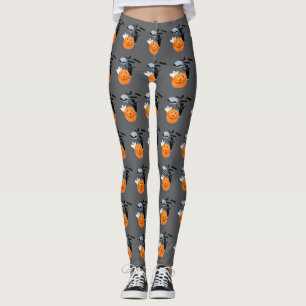 Ghost Drift: All-Over Halloween Leggings