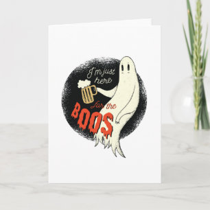 Ghost Drinking Beer Card