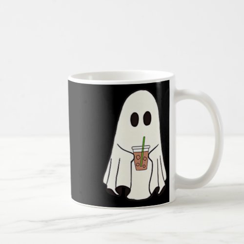 Ghost Drinking Coffee Funny Halloween Costume Coff Coffee Mug