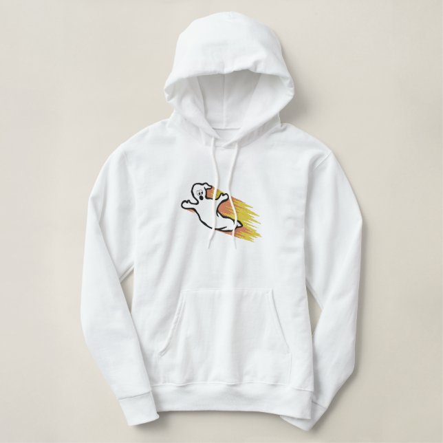 Ghost Embroidered Hoodie (Design Front)