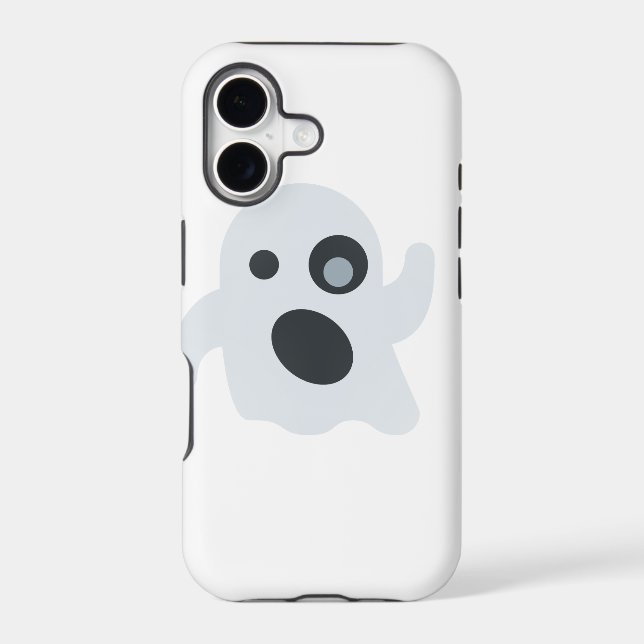 ghost emoji iphone case (Back)