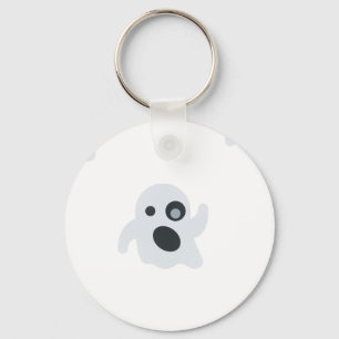 ghost emoji keychain