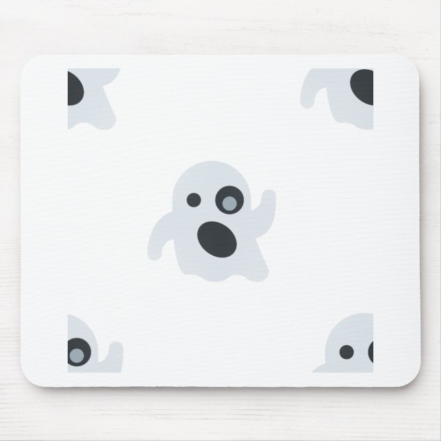 ghost emoji mouse pad (Front)