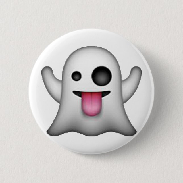 Ghost - Emoji Pinback Button (Front)
