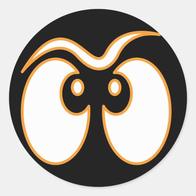 Ghost Eyes Halloween Stickers (Front)