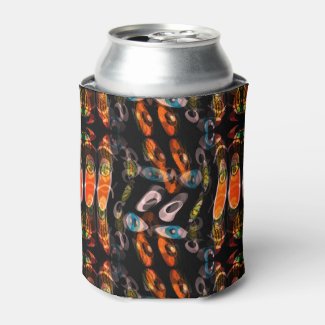 Ghost Eyes on Can Cooler