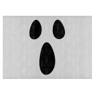Ghost Face Funny Spooky Halloween Costume Cute Fac Cutting Board