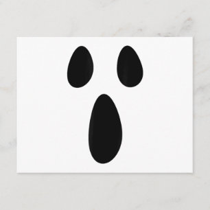 Ghost Face Funny Spooky Halloween Costume Cute Fac Enclosure Card