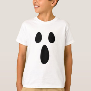 Ghost Face Funny Spooky Halloween Costume Cute Fac T-Shirt