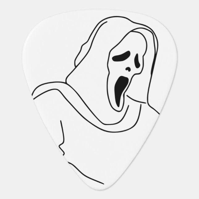 GHOST FACE Guitar Pick (Front)