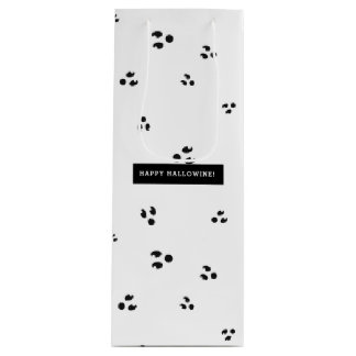 Ghost Face Happy Hallowine Wine Gift Bag
