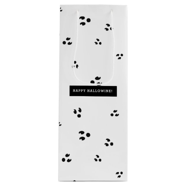 Ghost Face Happy Hallowine Wine Gift Bag (Front)
