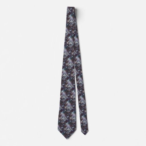 Ghost face neck tie
