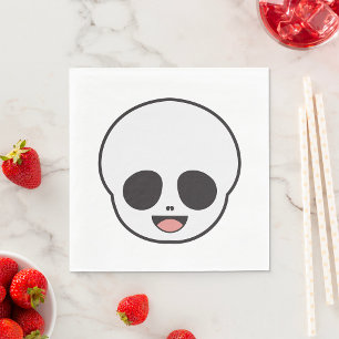 Ghost Face Skeleton Chibi Pastel Goth Halloween Napkins