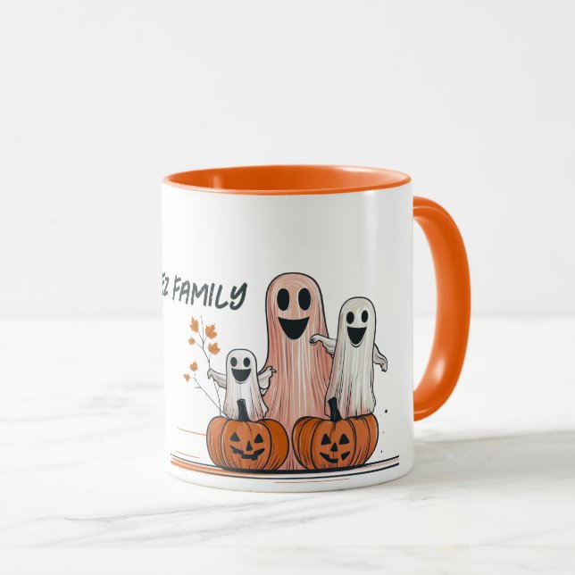 Ghost Family Mug (Front Right)