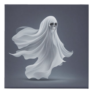 ghost faux canvas print