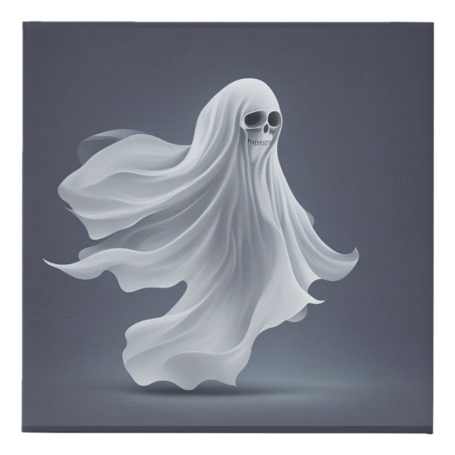 ghost faux canvas print (Front)