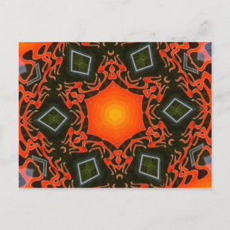 Ghost Flames & Diamonds Postcard