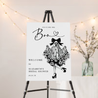 Ghost Floral Bridal Shower Welcome Sign