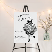 Ghost Floral  Bridal Shower Welcome Sign