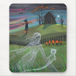 Ghost Friends Halloween Mousepad
