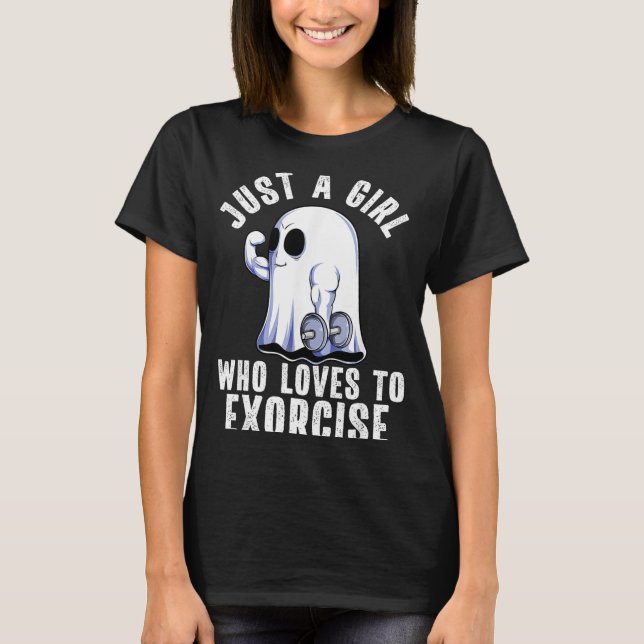 Ghost Funny Gym Workout Bodybuilding Soky Hallowee T-Shirt (Front)