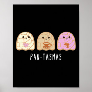 Ghost Funny Spooky Conchas Mexican Ghost Poster