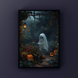 Ghost Gardener Dark Garden Cozy Halloween