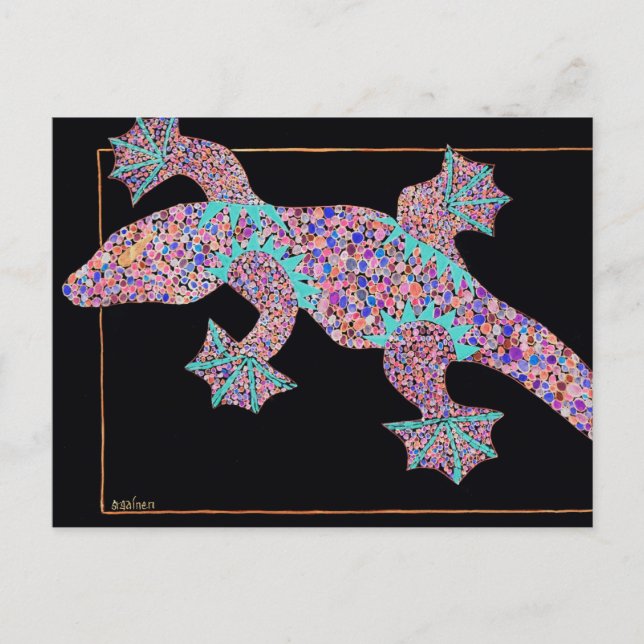 Ghost Gecko Post Card (Front)