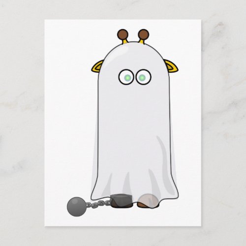 Ghost Giraffe with Chains Postcard