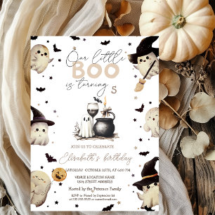 Ghost Glass Candle Halloween Invitation